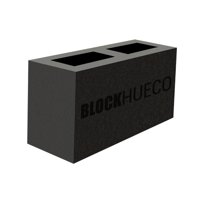 BLOCK HUECO LISO NEGRO 15.20.40 144 PZAS (VIAJE CH 5T) (Viajegde 9T)