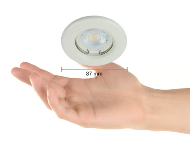 TECNOLITE-LAMPARA / YD-220/B EMPOTRADO ALEZIO BLANCO