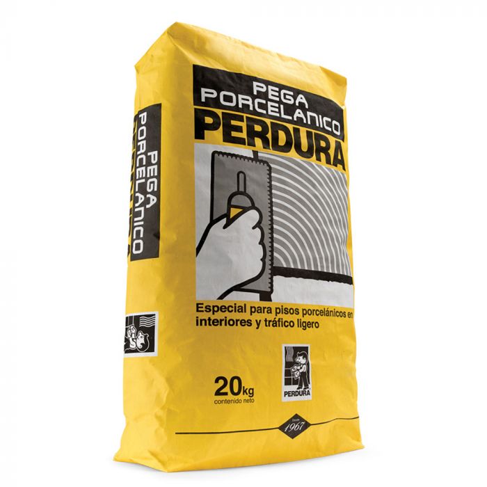 PZA       PERDURA PEGA PORCELANICO GRIS 20 KG